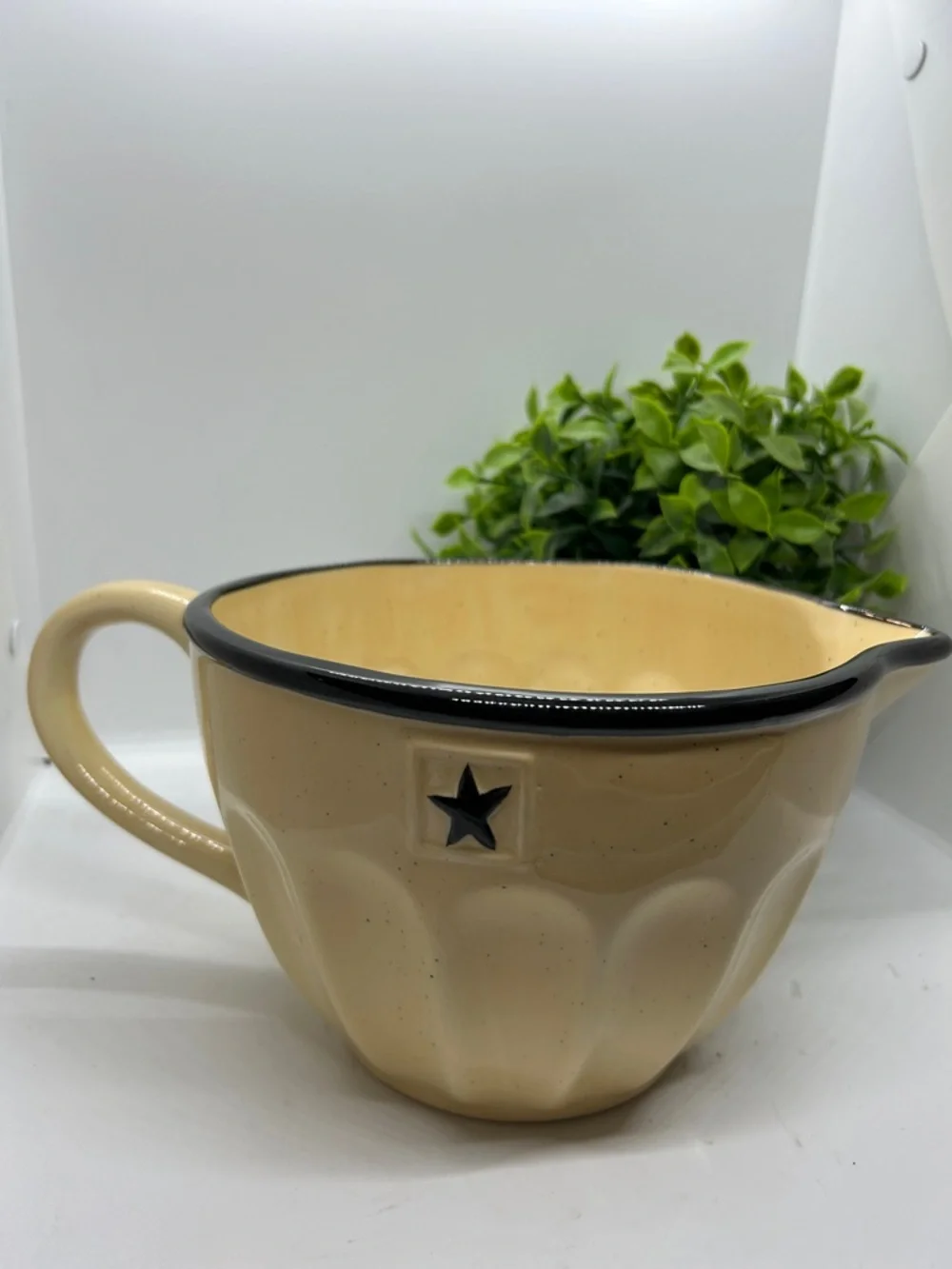 Park Designs Black Star Batter Bowl RARE FIND Brand New Unused